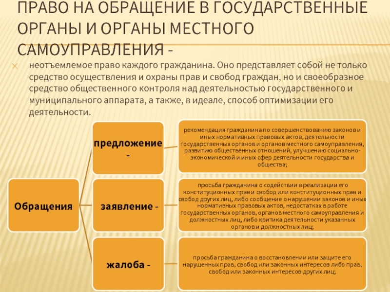 Обращения граждан в органы государственной власти презентация