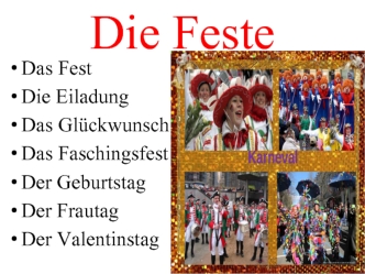 Die Feste