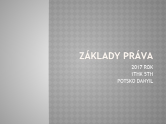 Základy práva