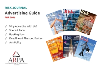 Risk journal advertising guide