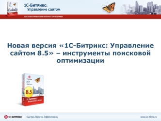 Новая версия 1С-Битрикс: Управление сайтом 8.5 – инструменты поисковой оптимизации