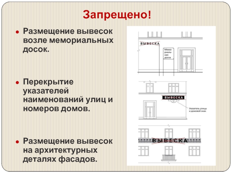 Что такое размещение. Размещение вывесок на фасаде здания. Размещение вывесок около мемориальных. Размещение вывески на фасаде многоквартирного дома. САНПИН размещение вывески с номером улице на доме.