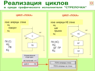 Сопровождение урока (циклы)