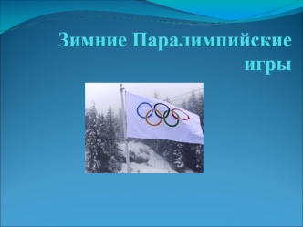 Зимние Паралимпийскиеигры