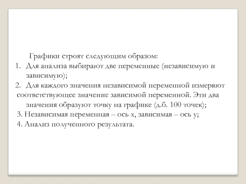 Планы для одной независимой переменной и нескольких групп