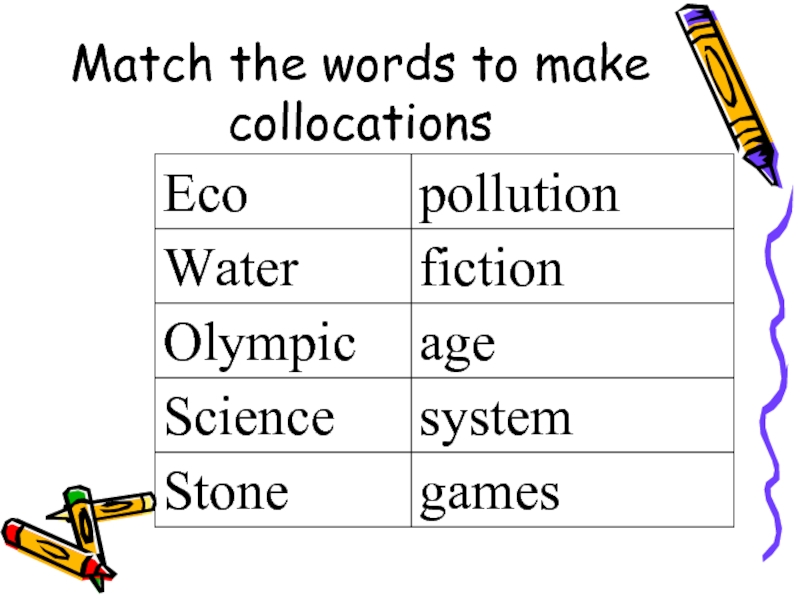 Match the words