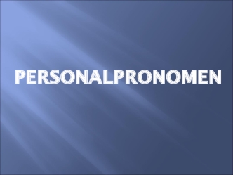 Personalpronomen