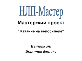 Мастерcкий проект