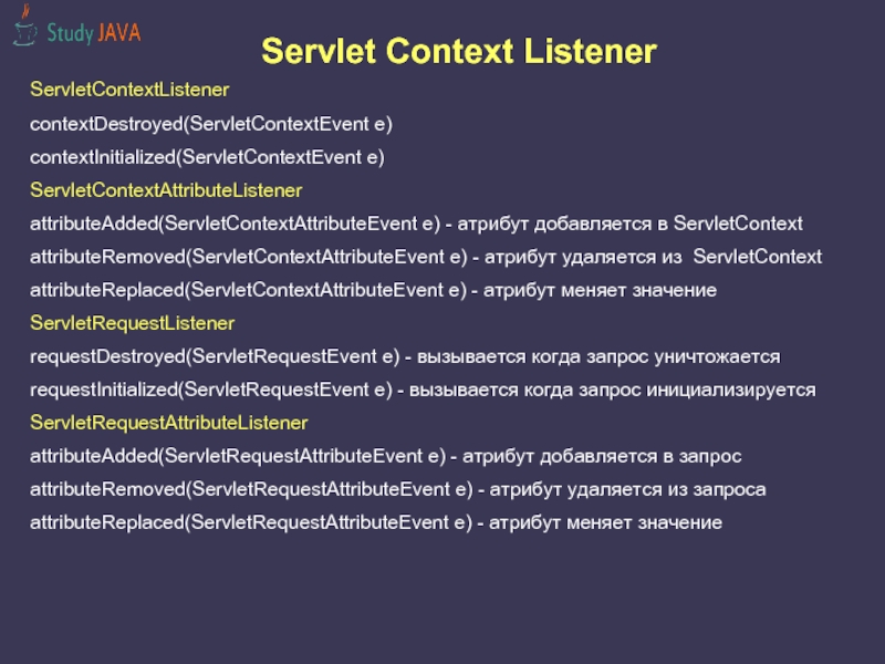 Java Spring context listener.