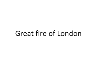 Great fire of London