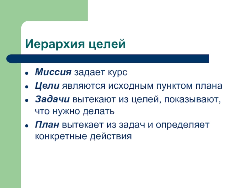 Миссия бизнес плана