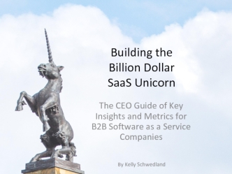 Building the Billion Dollar SaaS Unicorn