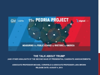 The Talk About Trump 
(and other highlights of the Second wave of presidential candidate announcements)

Associate Professor Michael Cornfield & Associate Professor Lara BRown
Release Date: August 4, 2015