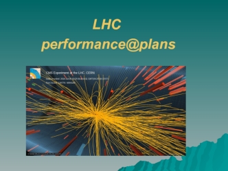 LHC 
        performance@plans