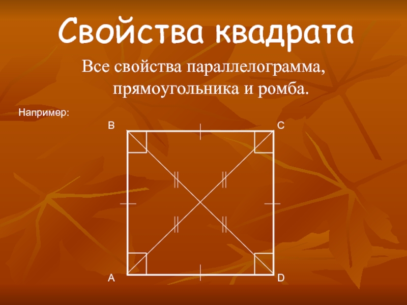 Квадрат свойства. Свойства прямоугольника ромба и квадрата. Общие свойства прямоугольника и квадрата. Несущественные свойства квадрата.