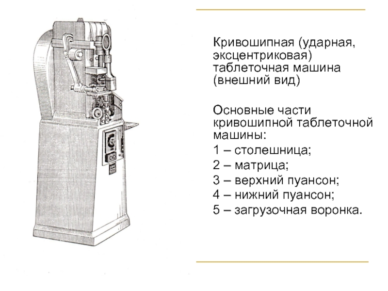 Устройство и принцип работы таблеточных машин схема принцип действия