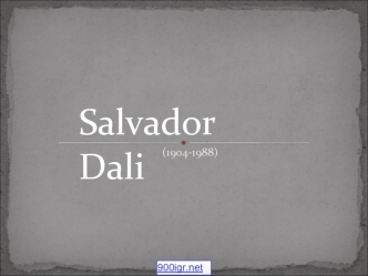 Salvador Dali (1904-1988)