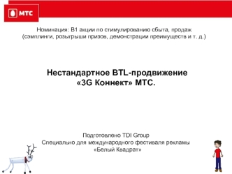 Нестандартное BTL-продвижение 3G Коннект МТС.