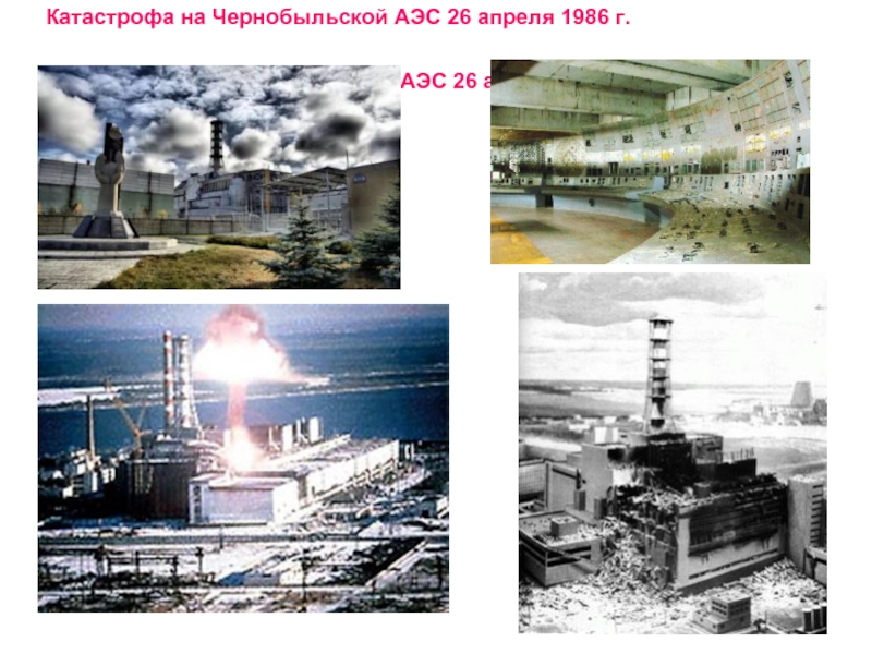 Катастрофа на Чернобыльской АЭС 26 апреля 1986 г.  Катастрофа на Чернобыльской