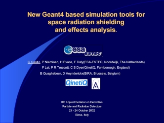 New Geant4 based simulation tools for space radiation shielding and effects analysis
