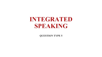 Integrated speaking