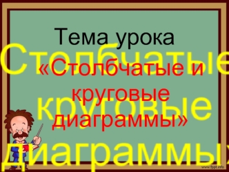 Столбчатые и круговые диаграммы