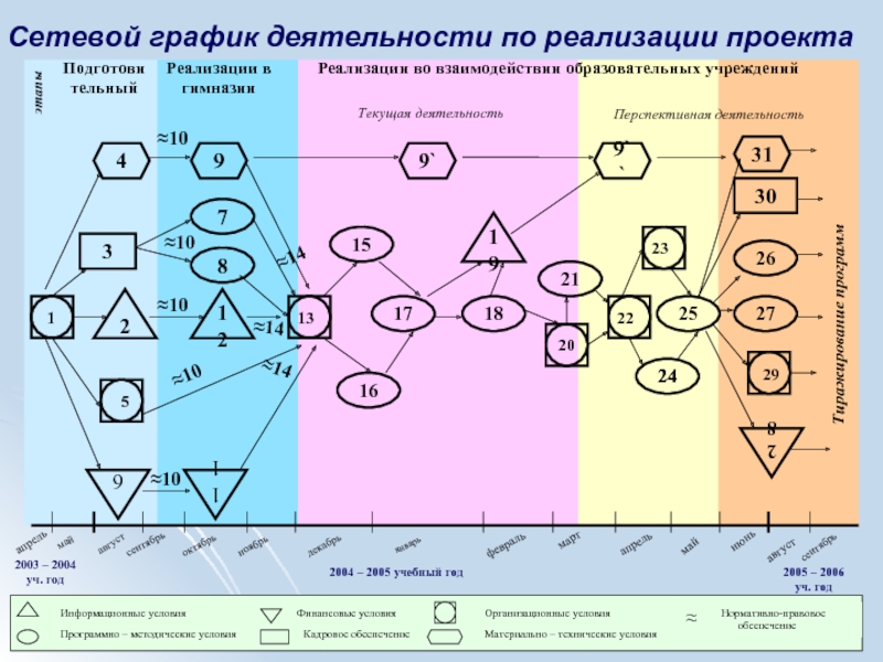 Сетевой график реализации проекта