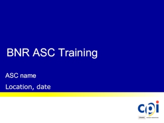 BNR ASC training