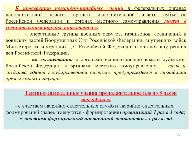 С какой периодичностью проводят практические тренировки