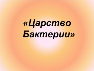 Царство             Бактерии