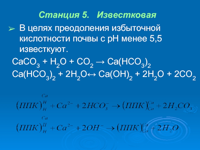 Формулы веществ пропущенных в схеме химической реакции caco3 h2o имеют вид