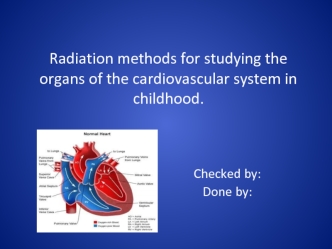 Radiation methods for studying the organs of the cardiovascular system in childhood