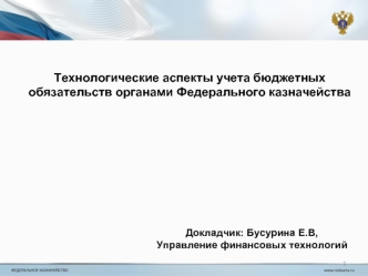 Технологические аспекты учета бюджетных обязательств органами Федерального казначейства