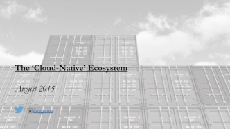 The ‘Cloud-Native’ Ecosystem

August 2015

    :  @lennypruss