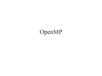 OpenMP