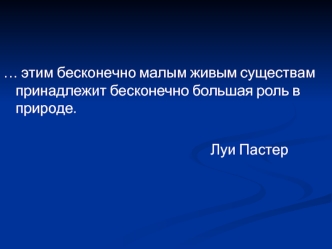 Бактерии. Их роль в природе и жизни человека