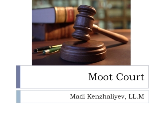 Moot court. Litigation