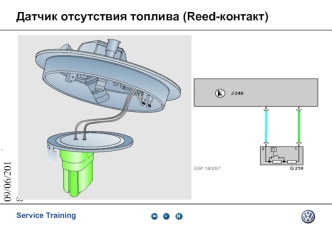 Датчик отсутствия топлива (Reed-контакт)