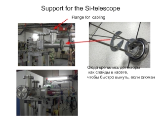 Support for the Si-telescope