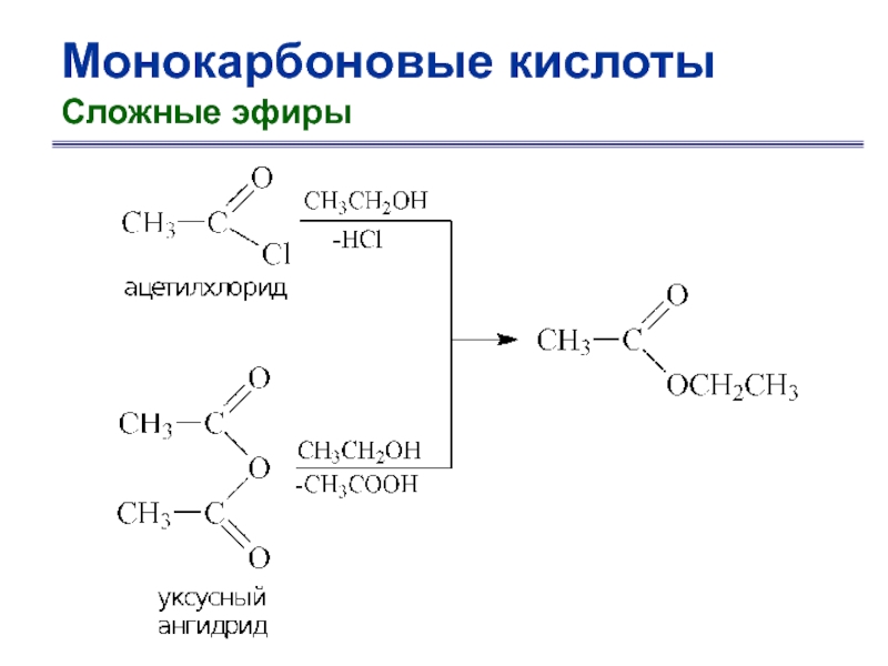 Общая формула карбоновых кислот и сложных эфиров. Функциональные производные карбоновых кислот. Монокарбоновые кислоты. Карбоновые кислоты и их производные. Сложные эфиры карбоновых кислот.