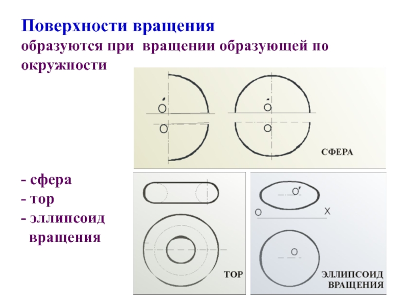 Образующая окружности. Сфера, тор,эллипсоид вращения. Поверхность вращения, образованную эллипсом. Поверхность вращения окружности. Поверхность вращения образованная эллипсом.