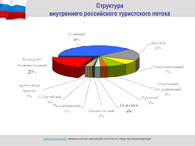 Развитие туризма в регионе. Структура внутреннего российского туристского потока. Структура туризма в России. Рынок внутреннего туризма. Познавательный вид туризма в России.