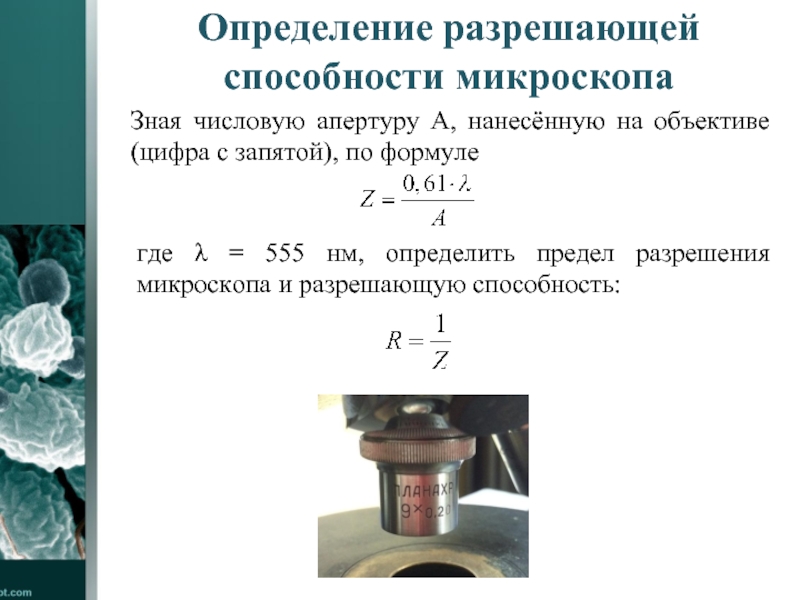 Определи увеличение микроскопа если известно что