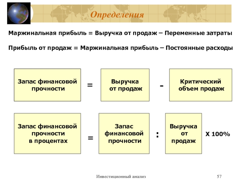 Прибыль от продаж определяют