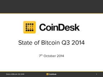 State of Bitcoin Q3 2014