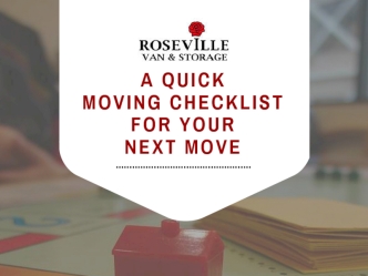 A Quick Moving Checklist for Your Next Move