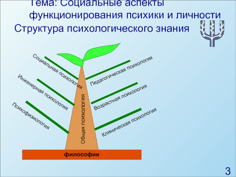 Презентация на тему структура современной психологии