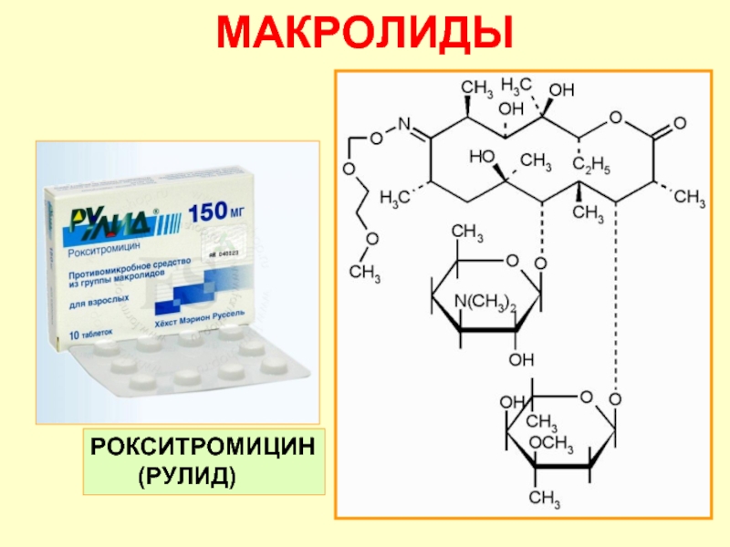 Макролиды препараты поколения