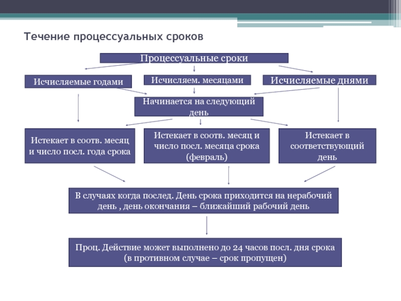 Реферат: Понятие процессуальных сроков