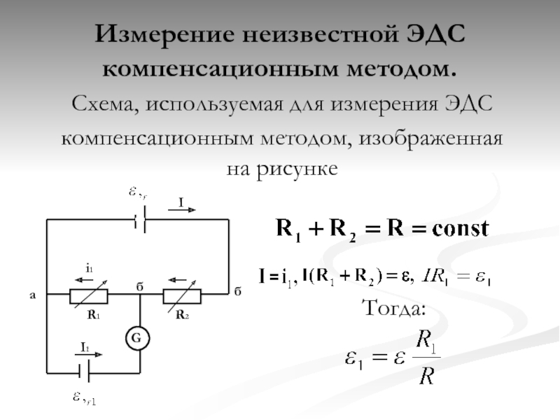 Эдс компенсационным методом